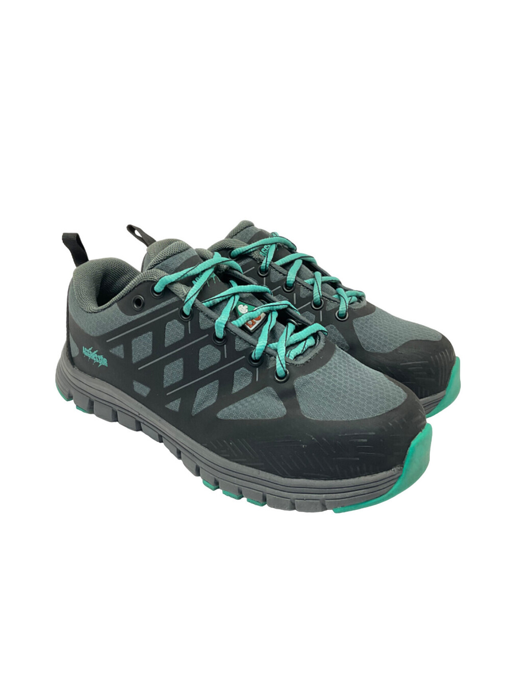 AGGRESSOR Women's Steel Toe Steel Plate Safety Work Shoes 1501 Grey/Black 6M